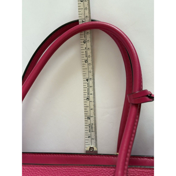MICHAEL KORS STUDIO Mercer Corner Center Zip Leather Tote Bag/Purse Ultra Pink‎ - Picture 16 of 16